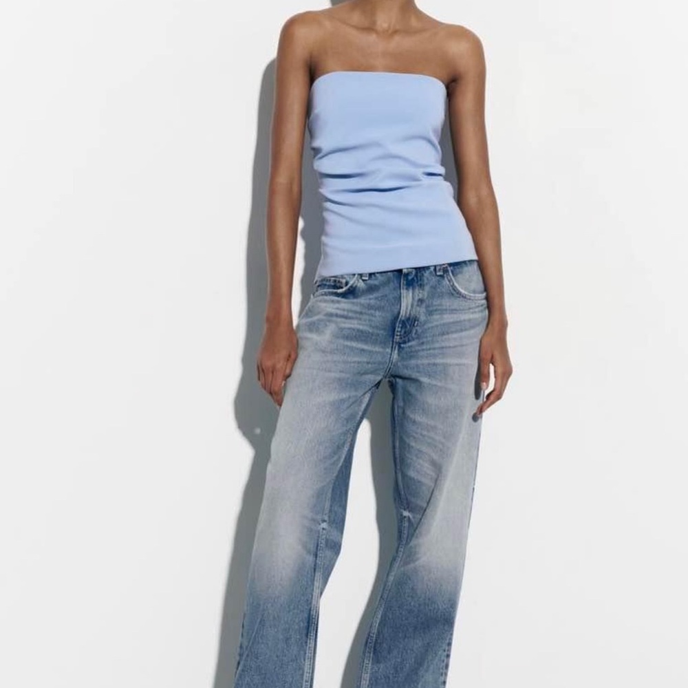 Zara blue tube top size xs